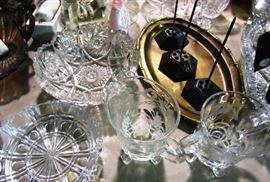 Cut glass dishes