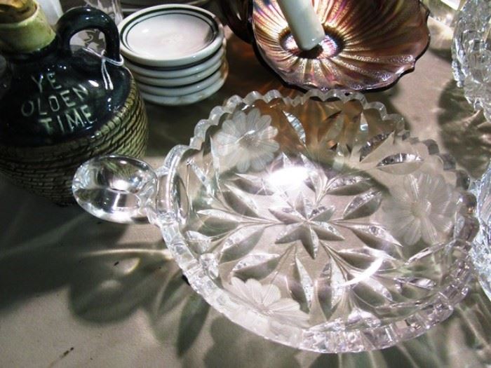 Cut glass dishes
