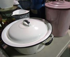 Enamel ware pots