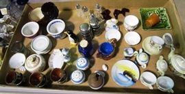 Box lot of small china items