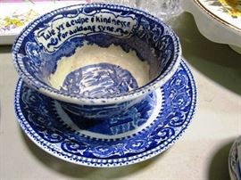 Blue & white dishes