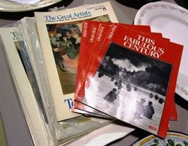 Lot of books, artists, Time Life