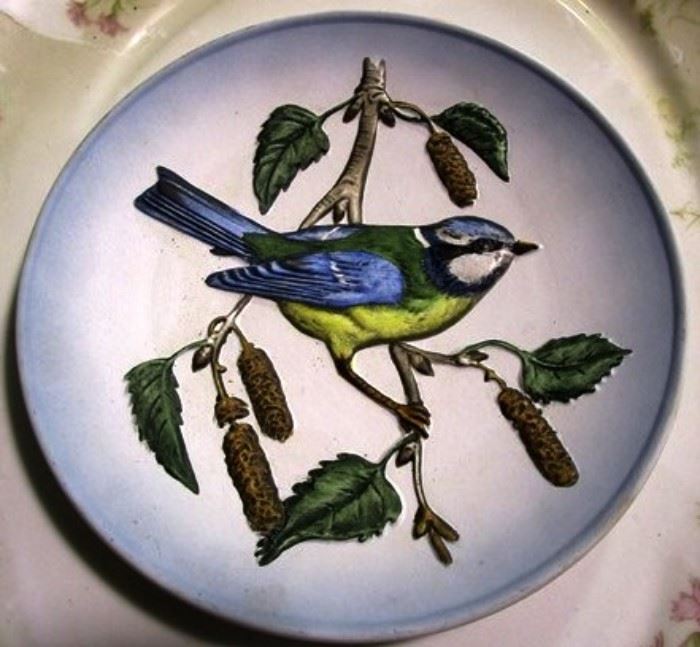 Blue Titmouse plate - relief