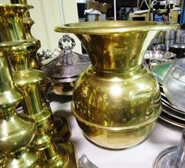 Brass spittoon