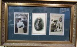 Framed Valentines memorabelia