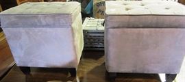 pair ottomans