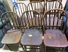 Antique wood chairs