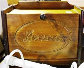 Wooden bread box