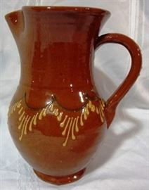 handpainted earthenware pitcher