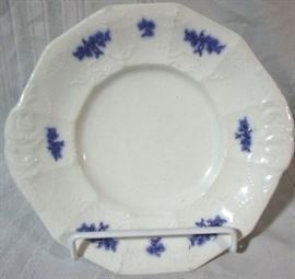 blue / white plate