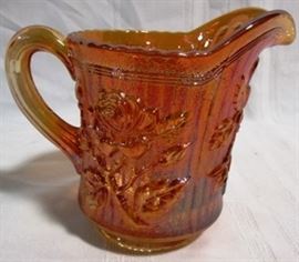 Amber glass pitcher