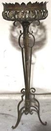 Hand wrought iron plant stand