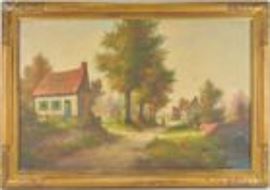 E Braemf European cottage painting