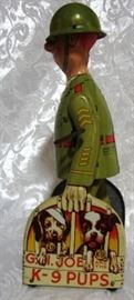 Wind-up GI Joe with his K9