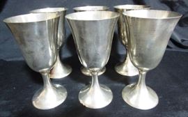 Sterling goblets by Amston