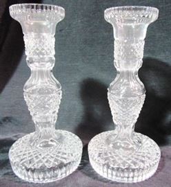cut glass candlesticks