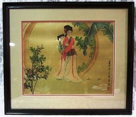 Nice framed Oriental art