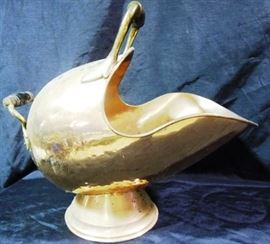 Copper over brass scuttle