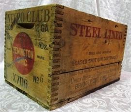 Remington wood crate