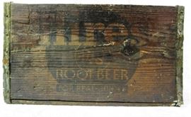 Hires Root Beer wooden crate