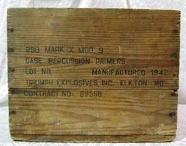 Triumph Explosives wooden crate