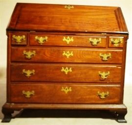 Period Chippendale slant front desk