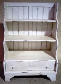 Paint decorated shelf