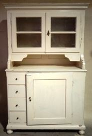 Flat wall painted cupboard