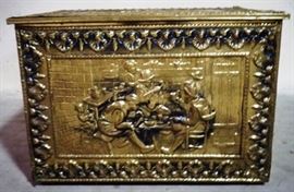 Brass coal box