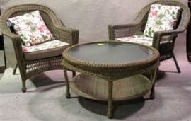 Resin wicker outdoor set