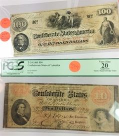 20 Confederate Bills