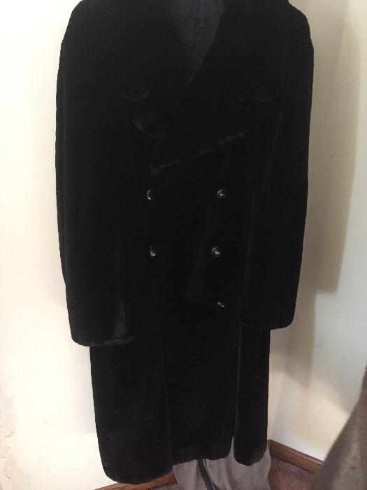 Vintage full length-black seal fur coat ** Buy it NOW PAYPAL*** $800