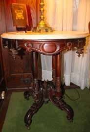 Victorian Marble top Occasional Table