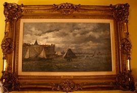 "On the Coast" by Emile Louis Vernier