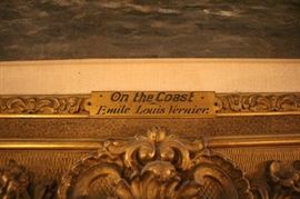 "On the Coast" by Emile Louis Vernier