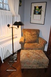 Modern Magazine Rack, Crate & Barrel Chair