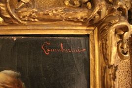 Signed Oil on Canvas of Monk