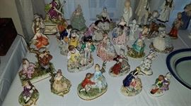 Antique Capodimonte Figures