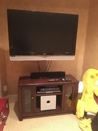 Media console cabinet, Vizio flat screen TV
