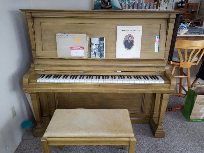 Pre-Sale----Make Offer--Upright Piano with Bench. Call if interested. 
