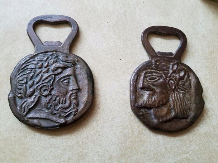 Interesting and unique metal bottle openers from Greece
