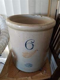 Vintage Red Wing 6 Gallon Crock - Very collectible