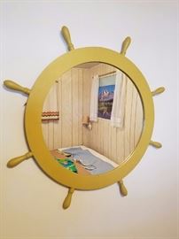 Framed Nautical Mirror