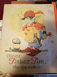 Old Paper Book...Meet Tinker Tim the toy maker