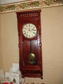 Nice mahogany wall clock