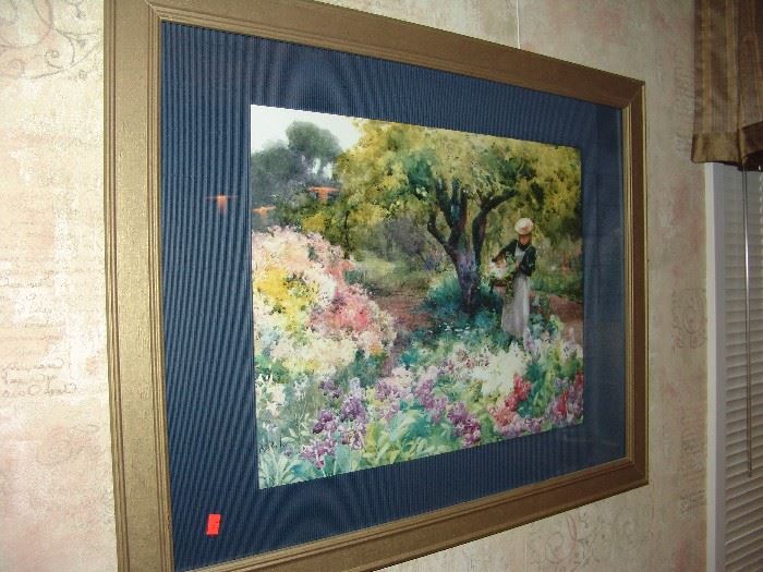 Framed Monet print