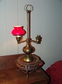 Brass student lamp