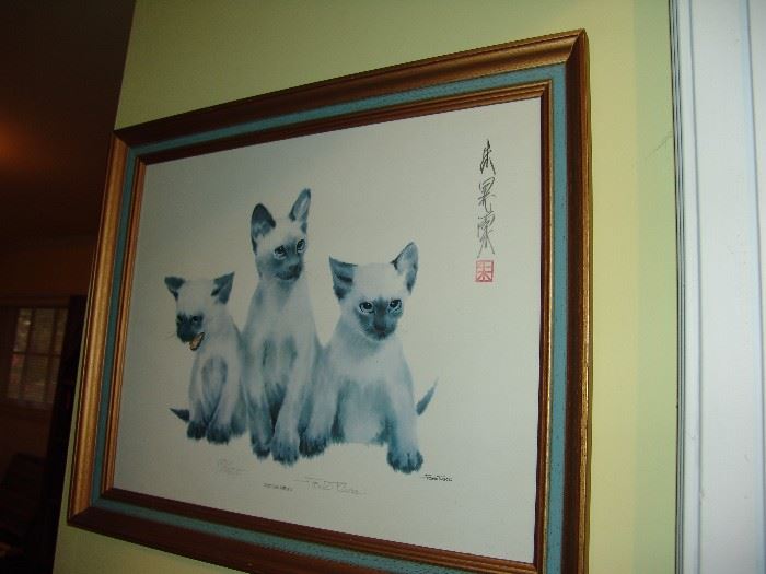 Framed cats