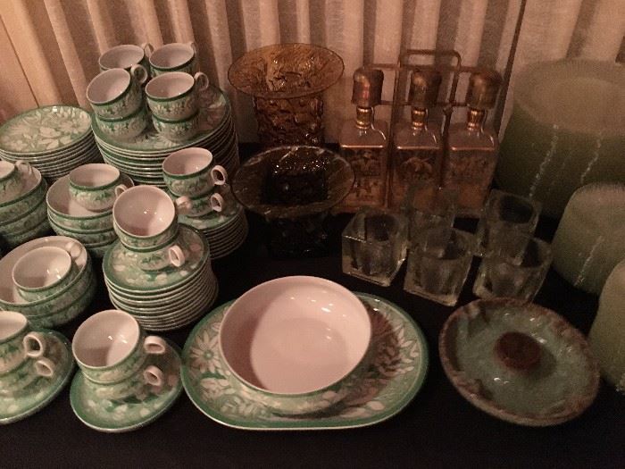 Vintage Dishware, Vintage Decanter Set, Iittala Dinnerware 