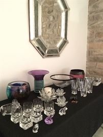 Art Glass Collection, Swarovski Crystal Flowers, Crystal Figurines 